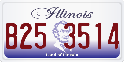 IL license plate B253514