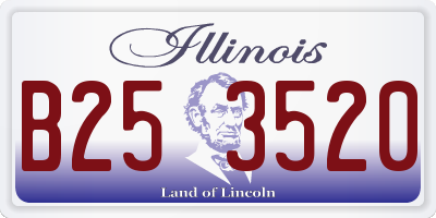 IL license plate B253520