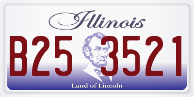 IL license plate B253521