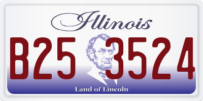 IL license plate B253524