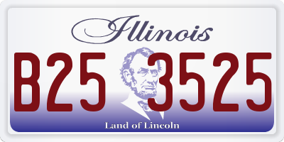 IL license plate B253525