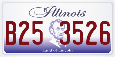 IL license plate B253526