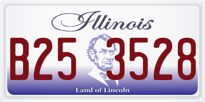 IL license plate B253528