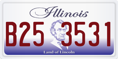 IL license plate B253531