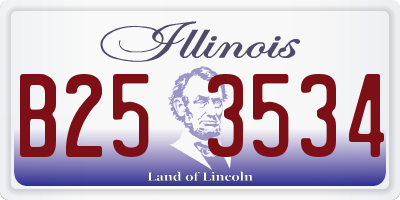 IL license plate B253534