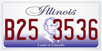 IL license plate B253536