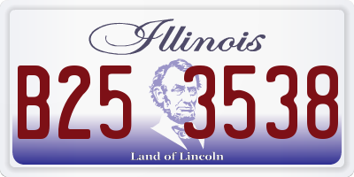IL license plate B253538
