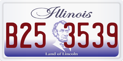 IL license plate B253539