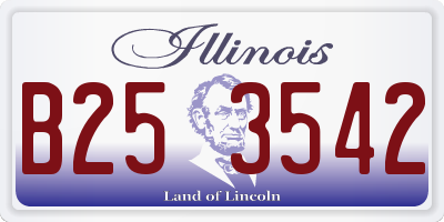 IL license plate B253542