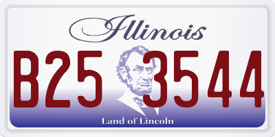 IL license plate B253544