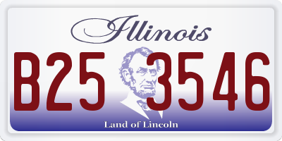 IL license plate B253546