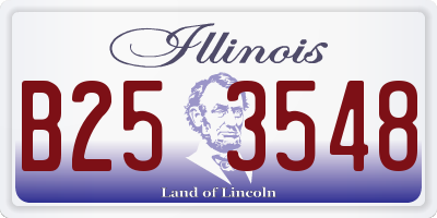 IL license plate B253548