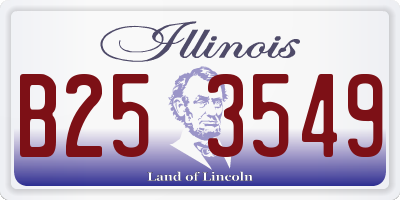 IL license plate B253549