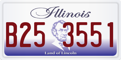 IL license plate B253551