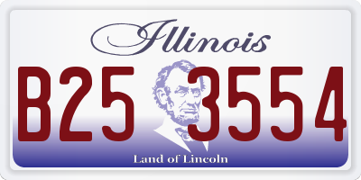 IL license plate B253554
