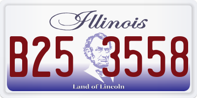 IL license plate B253558