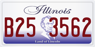 IL license plate B253562