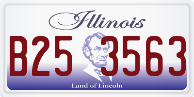 IL license plate B253563