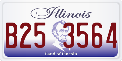 IL license plate B253564