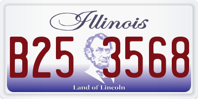 IL license plate B253568