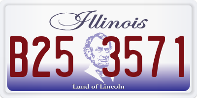 IL license plate B253571