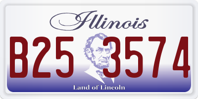 IL license plate B253574
