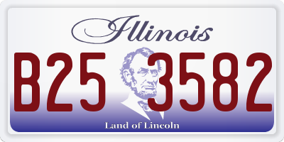 IL license plate B253582