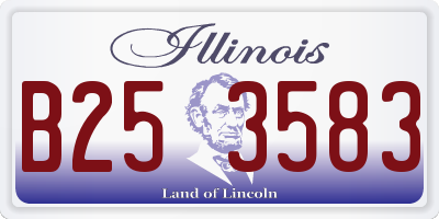 IL license plate B253583