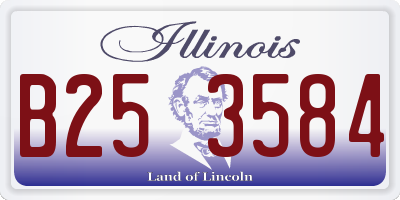 IL license plate B253584