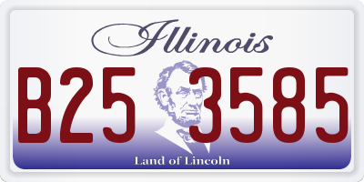 IL license plate B253585