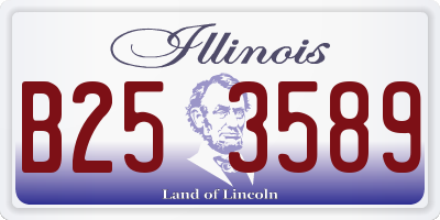 IL license plate B253589