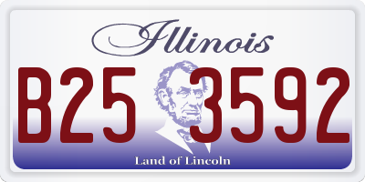 IL license plate B253592