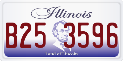 IL license plate B253596