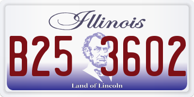 IL license plate B253602