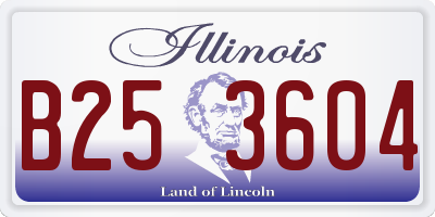 IL license plate B253604