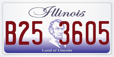 IL license plate B253605