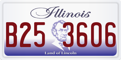 IL license plate B253606