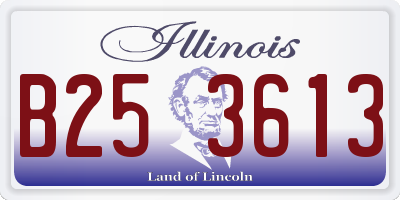 IL license plate B253613