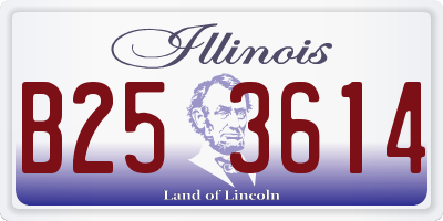 IL license plate B253614