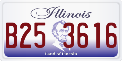IL license plate B253616