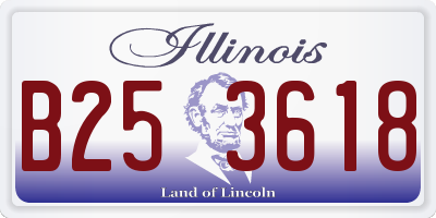 IL license plate B253618