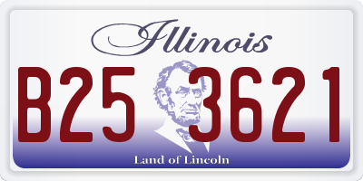 IL license plate B253621