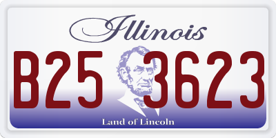 IL license plate B253623
