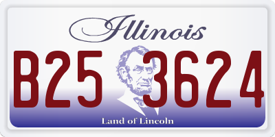 IL license plate B253624