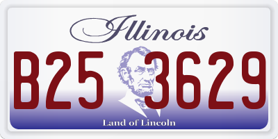 IL license plate B253629