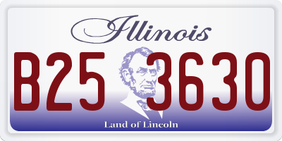 IL license plate B253630