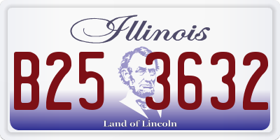 IL license plate B253632