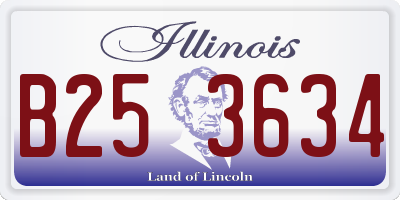IL license plate B253634
