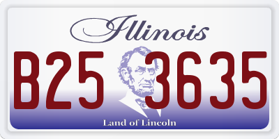 IL license plate B253635