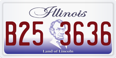 IL license plate B253636